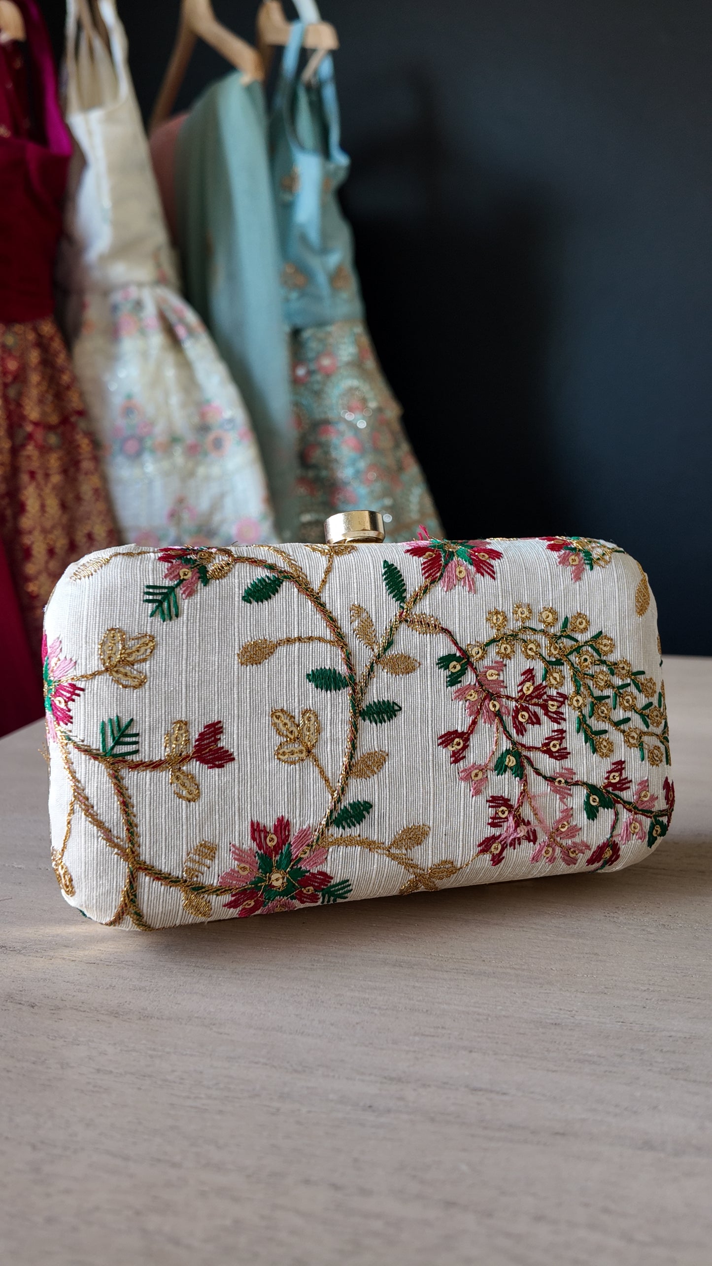 The Embroidered Clutch