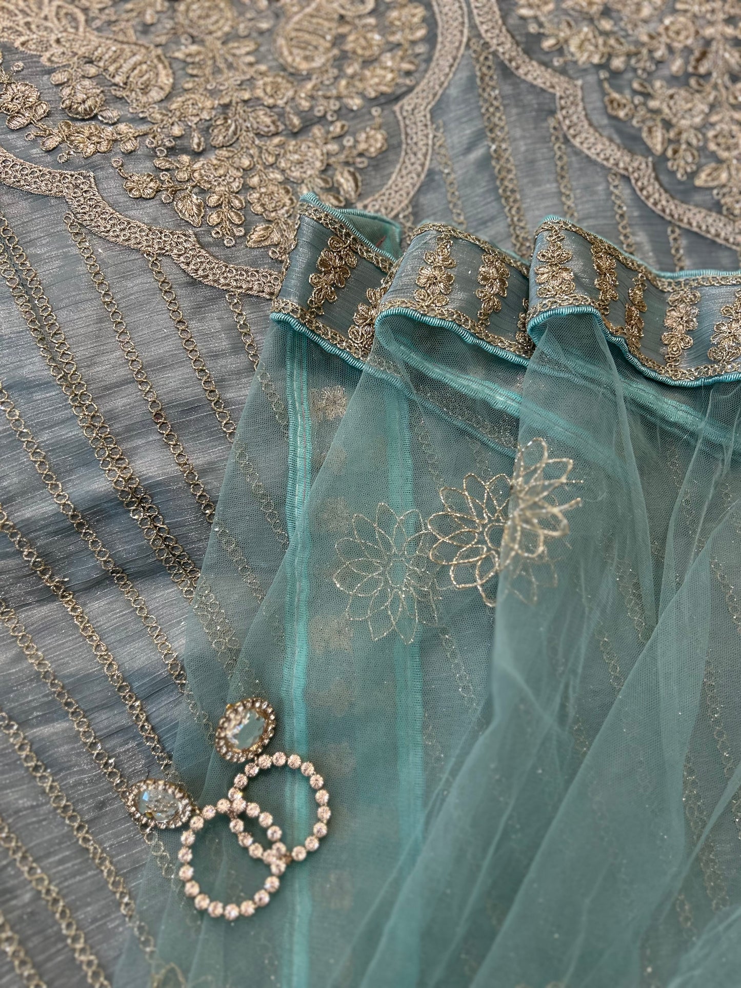 The Pastel Blue Lehenga