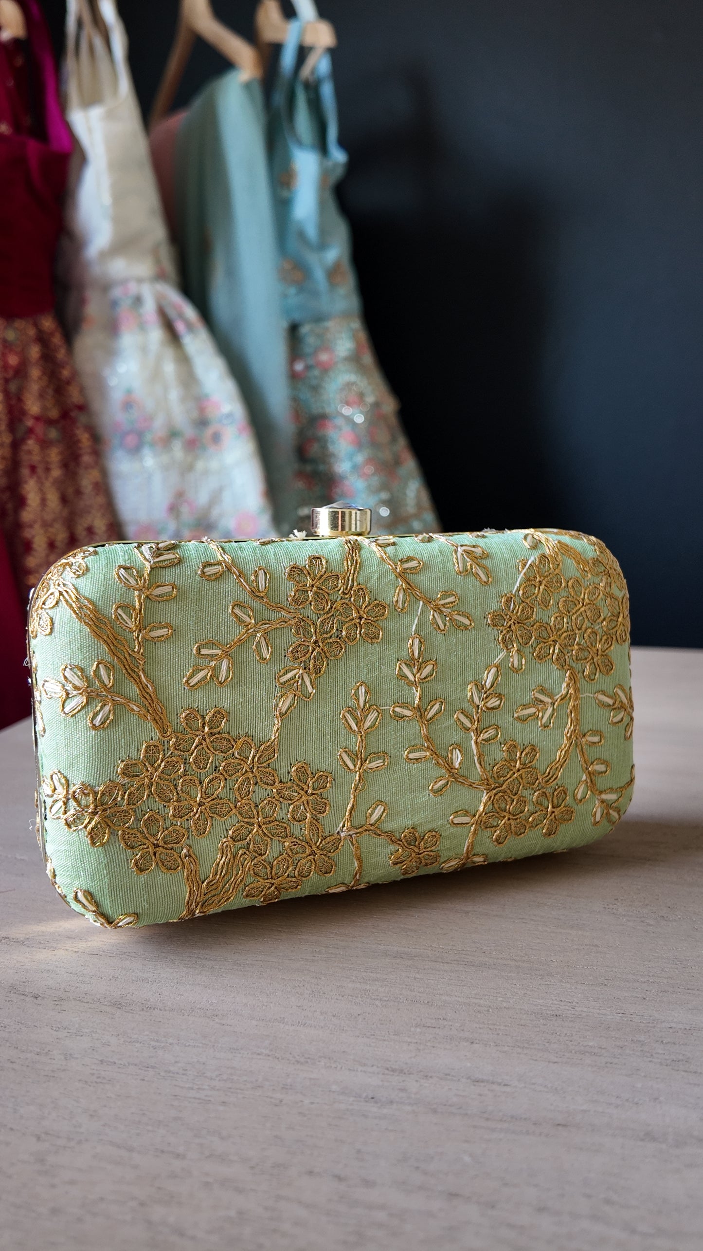 The Embroidered Clutch