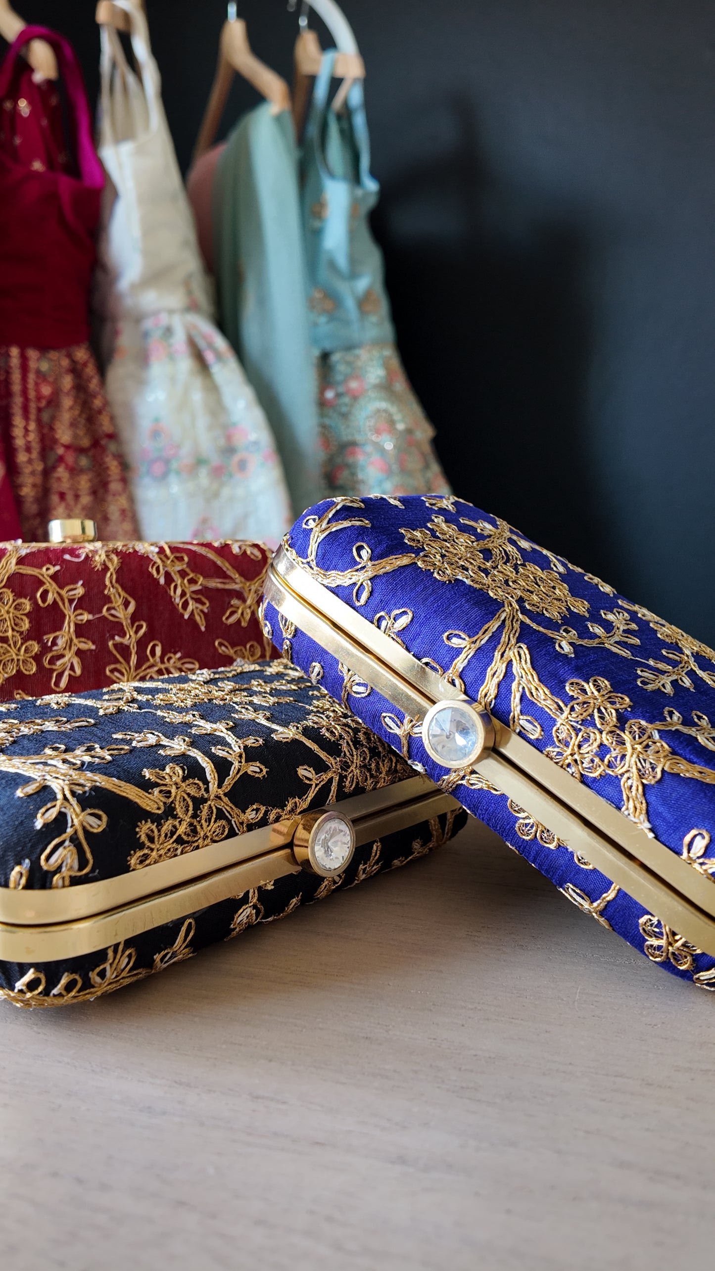 The Embroidered Clutch