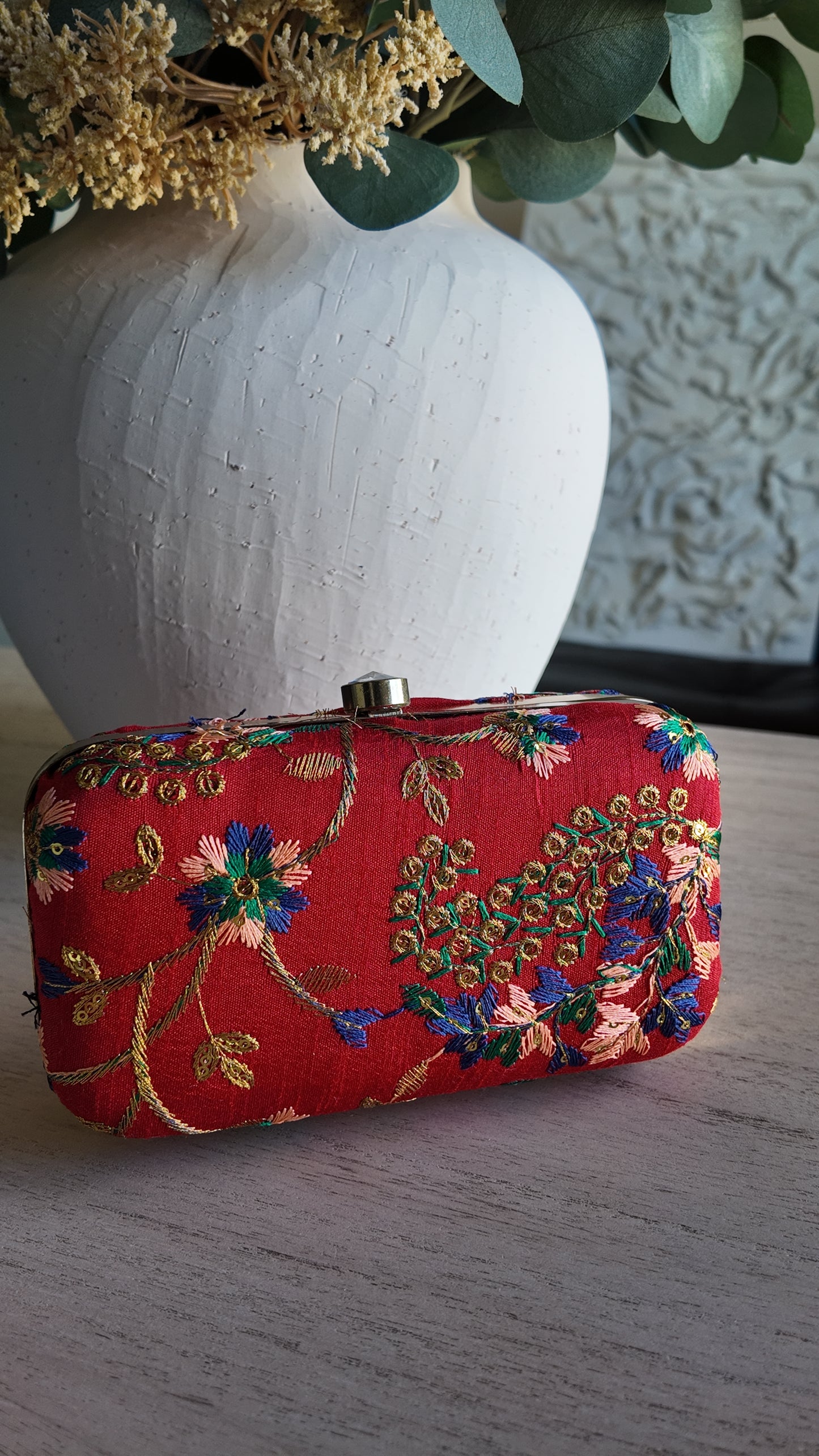 The Embroidered Clutch